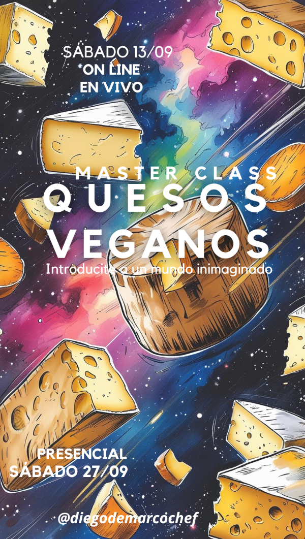 Producto - Masterclass de Quesos Vegetales - PRESENCIAL + Recetario digital - 27/9