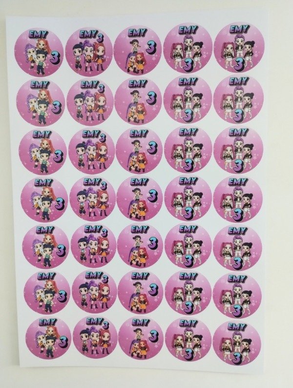 Producto - Plancha de stickers guerreras kpop personalizado