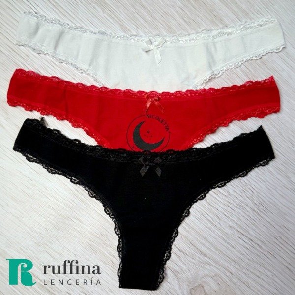 Producto - Pack x3 colaless de algodón NICOLETTA (talle 3)- Art. 2300