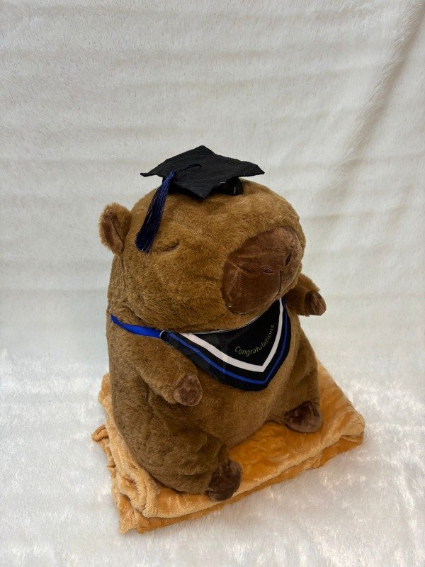Producto - Peluche capibara egresado 3 en 1