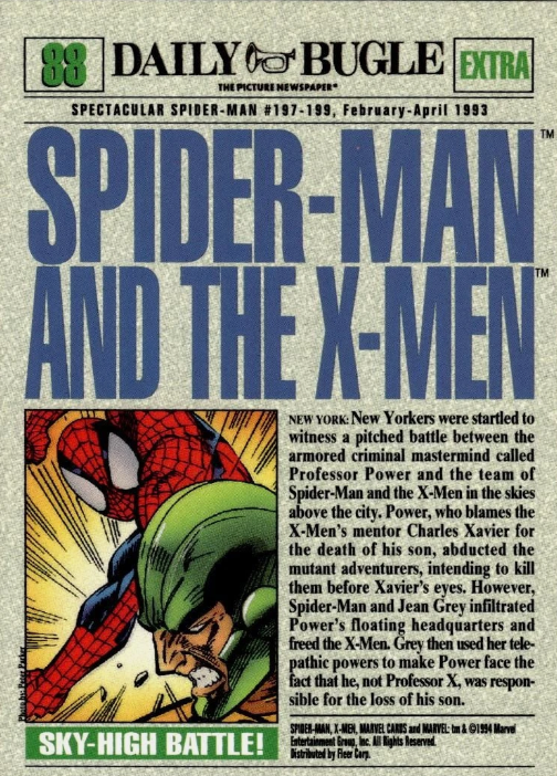 Producto - 1994 Fleer The Amazing Spider-Man  #88 - Spider-Man and X-Men - 1