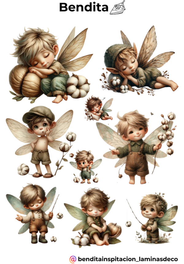 Producto - Bendita Plancha 178 hadas varoncitos
