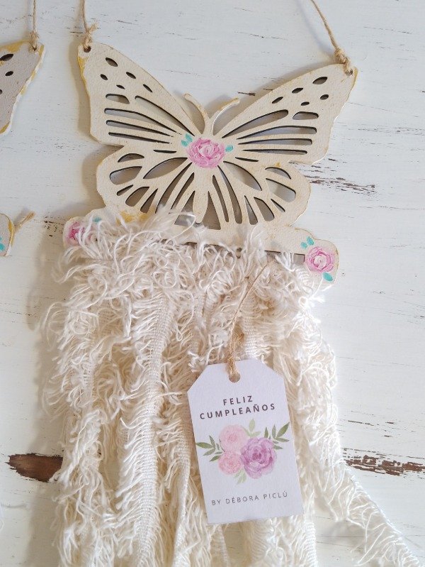 Producto - Colgante mariposa con flecos