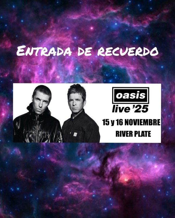 Producto - Entrada de recuerdo Oasis