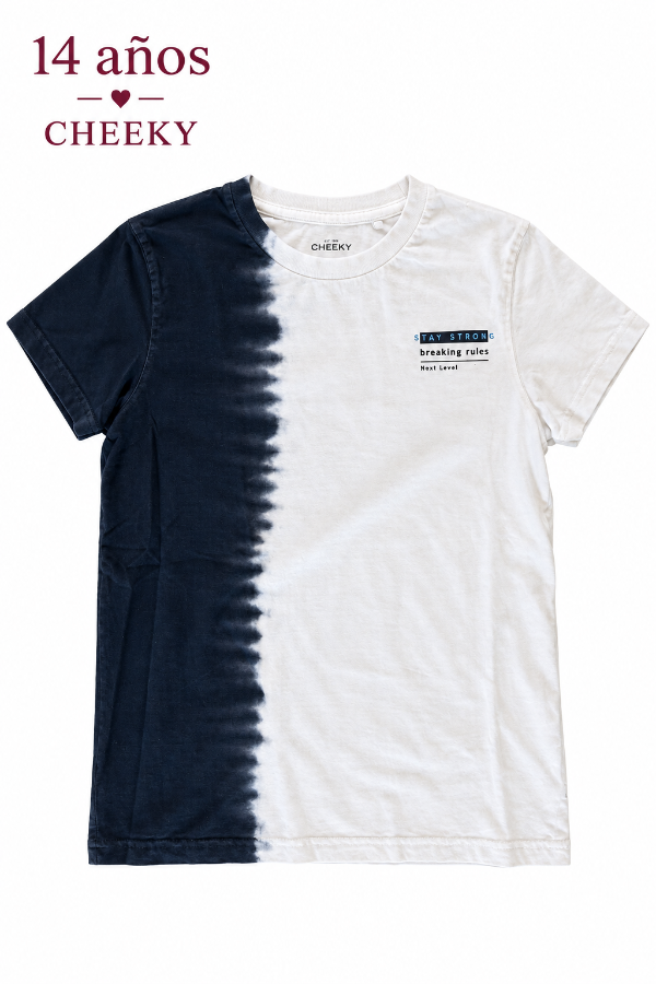 Producto - Remera bicolor azul y blanca marca Cheeky - 0