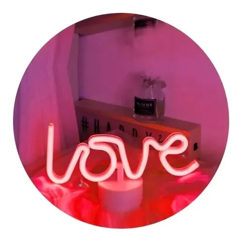 Producto - Lámpara Velador Neón "Love"