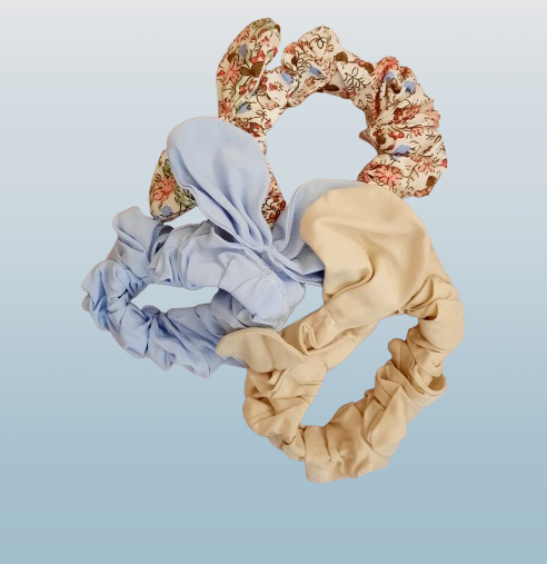 Producto - SCRUNCHIES CON MOÑO PACK POR  4 UNIDADES