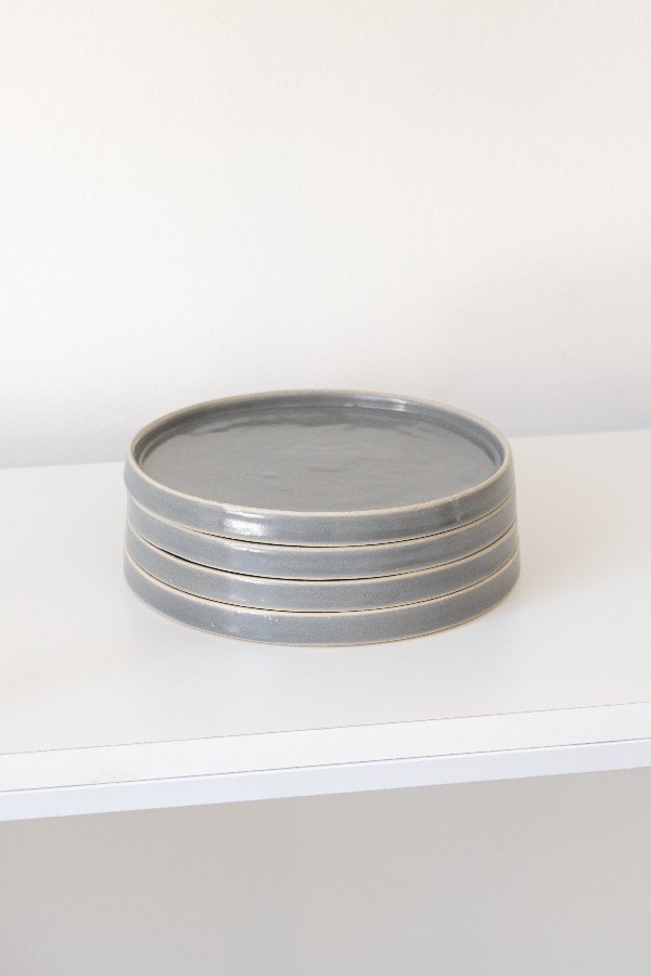 Producto - Plato playo 20cm gris plomo