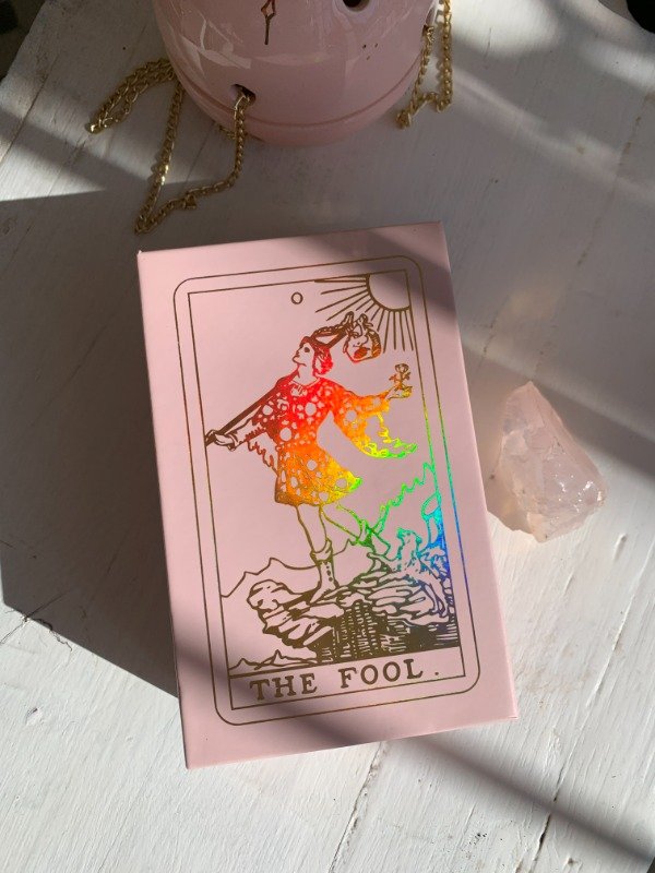 Producto - GOLD FOIL TAROT - MAZO DE TAROT RIDER WAITE SMITH - ROSA ORO