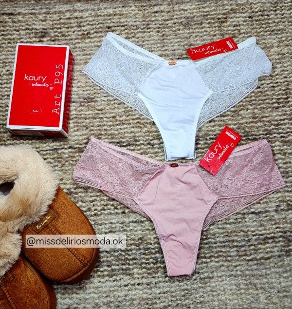 Producto - Pack X2 Bombachas Culotte Encaje Kaury P95