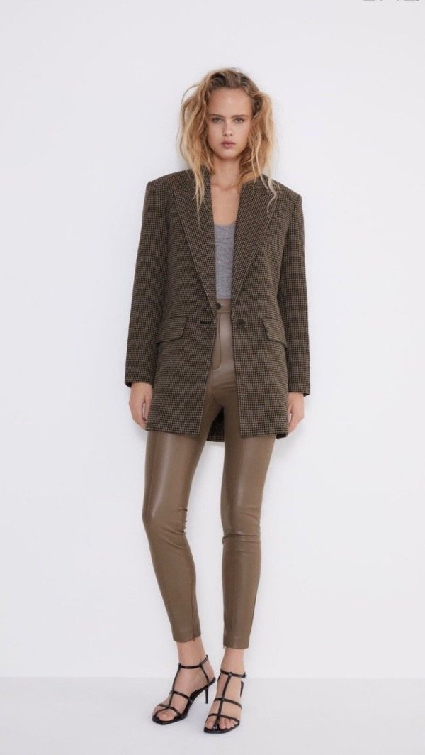 Producto - Pantalón efecto piel Zara M/28