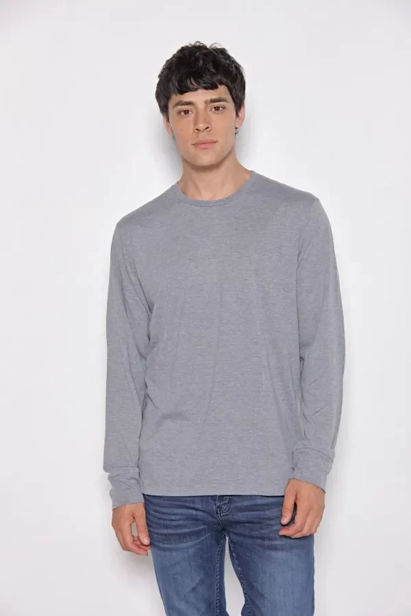 Producto - REMERA ZIPPO Manga Larga Gris - Old Bridge