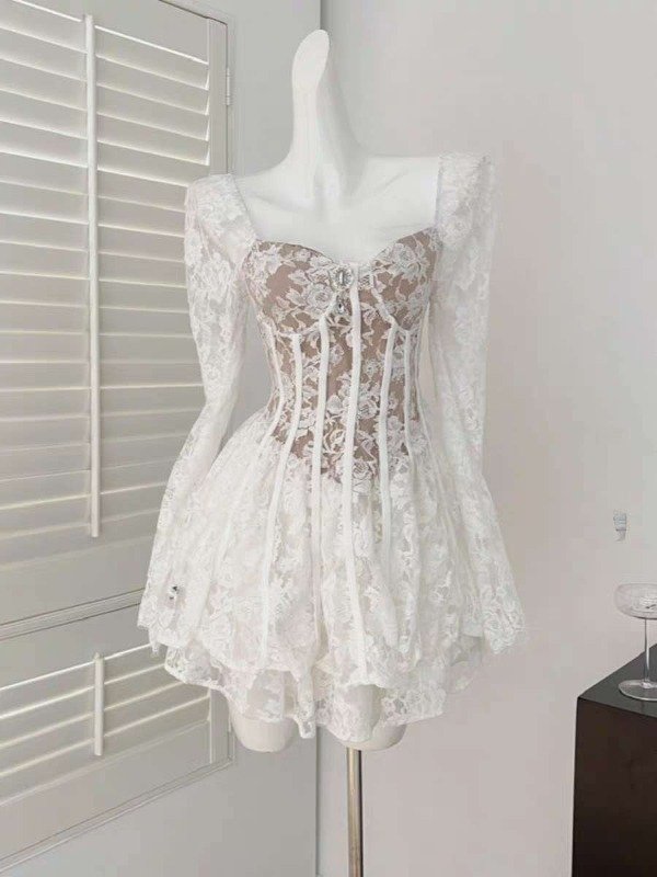 Producto - Vestido Blanco de encaje