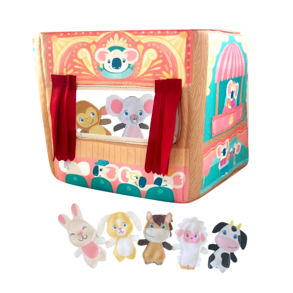 Producto - KIT  Libro Teatro de títeres mas 5 personajes