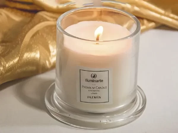 Producto - 075E VELA CON CAMPANA  CRISTAL.12 X 9