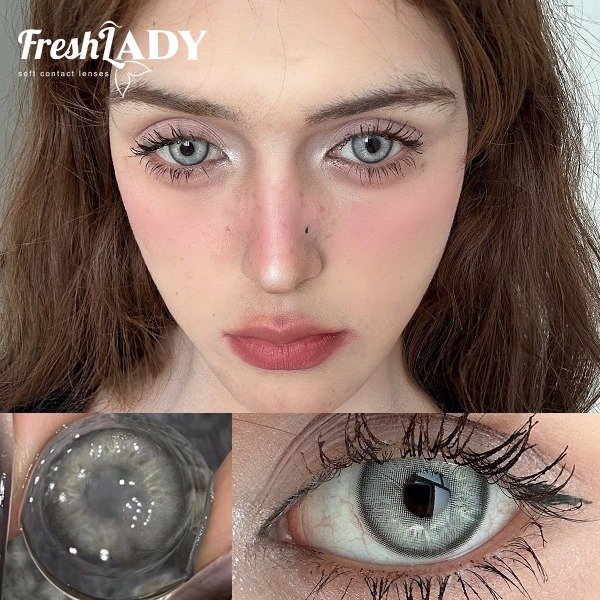 Producto - LENTES DE CONTACTO IRISH GRAY FRESH LADY (No incluye porta lentes)