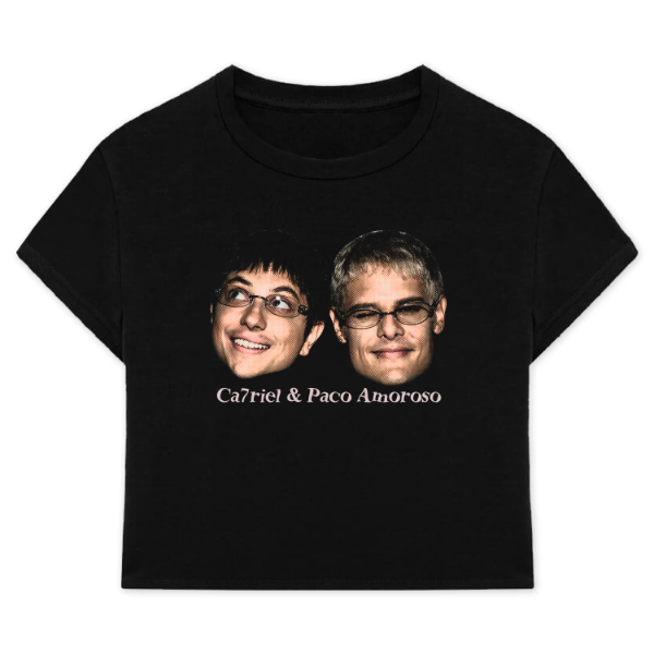 Producto - Baby Tee Caras - Catriel y Paco Amoroso