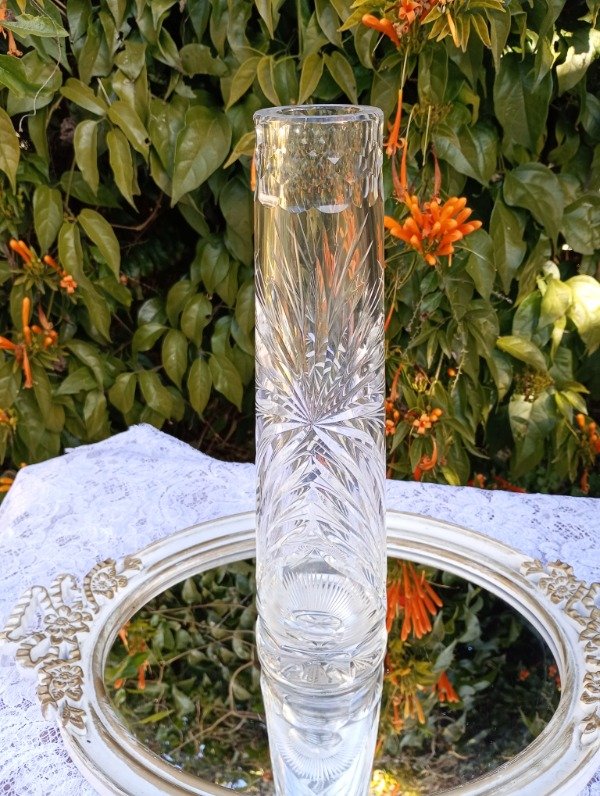 Producto - Florero de cristal tallado Cod 3
