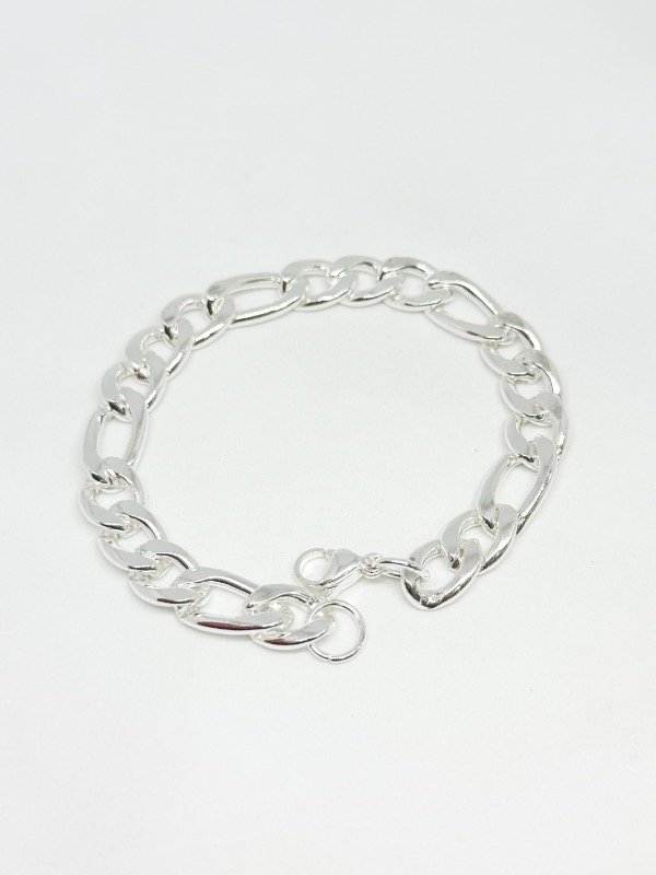 Producto - Pulsera acero blanco 3x1 gruesa unisex