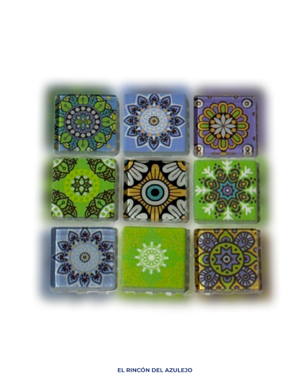 Producto - Teselas de vidrio - Mandala verde
