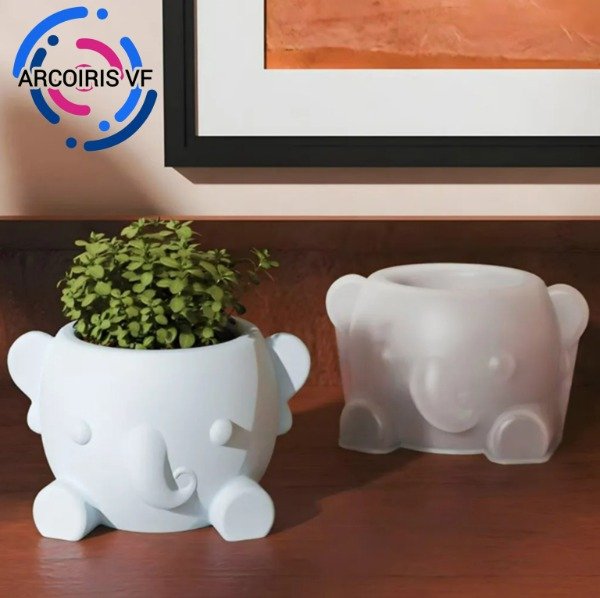 Producto - Molde maceta elefante chico