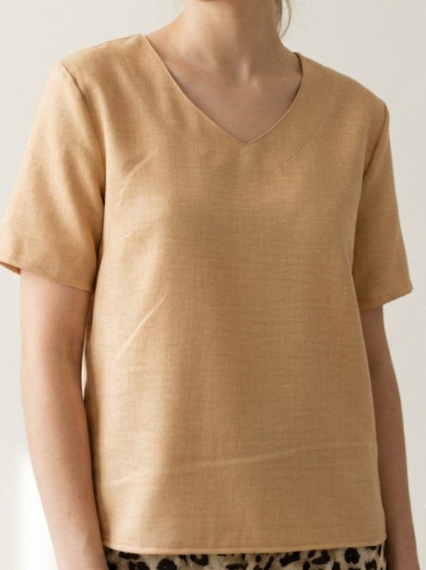 Producto - Remera Cuello V Twill Lolis (Art. 5364)