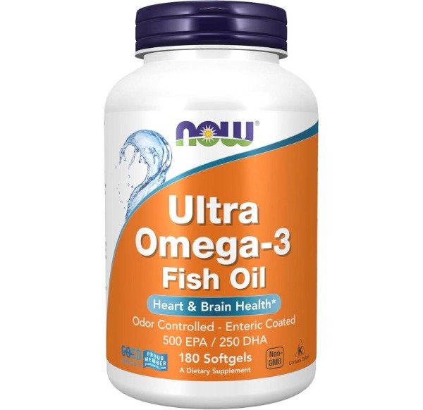 Producto - Ultra Omega 3 Now Foods 500 Epa 250 Dha 180 Capsulas