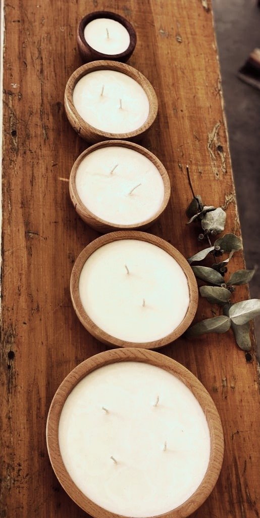 Producto - Cuenco de soja en madera de  algarrobo