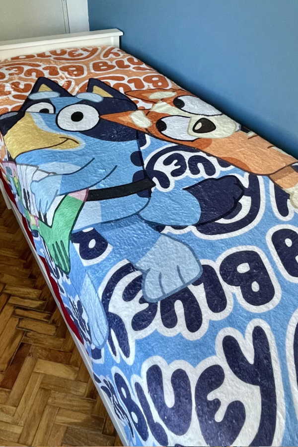 Producto - Manta 1 PLAZA BLUEY