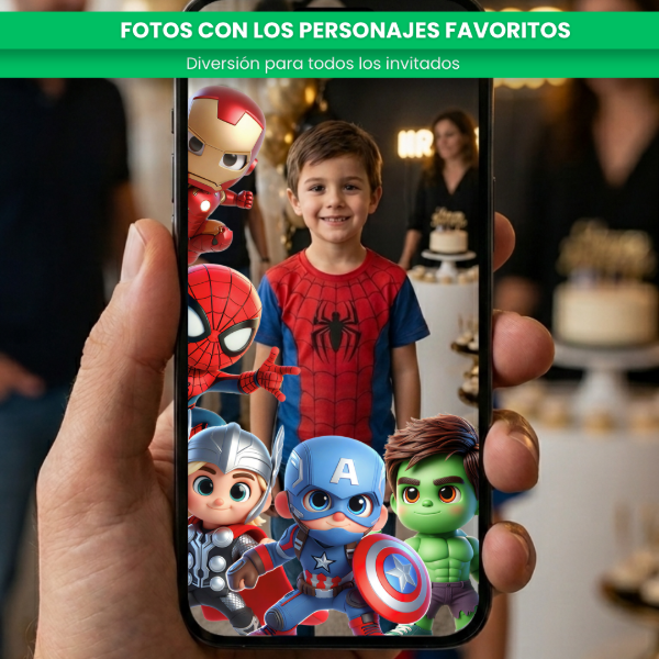 Producto - Fotocabina Virtual con Personajes / Fotos desde el Celular - 1