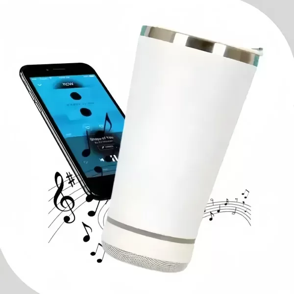 Producto - VASO TERMICO CON PARLANTE BLUETOOTH Y DESTAPADOR