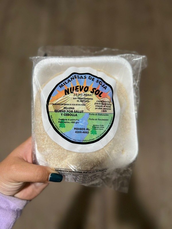 Producto - Milanesa de soja rellena con CEBOLLA