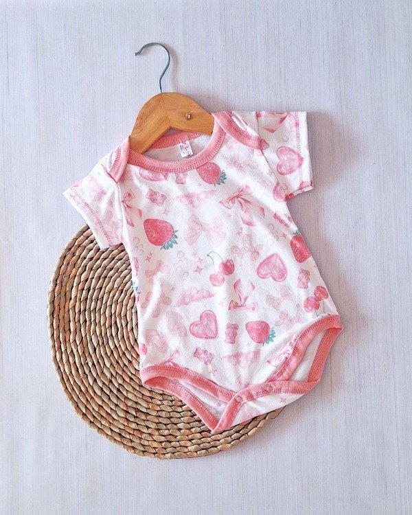 Producto - Body jersey FRUTILLAS (rosa)