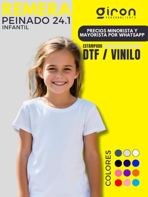 Producto - REMERA 24.1 ALGODON INFANTIL