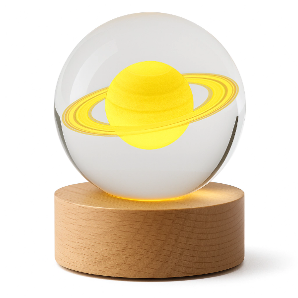 Producto - LUZ ESFERA CON SATURNO EN 7 COLORES