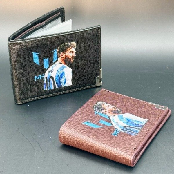 Producto - Billetera Messi Ecocuero Texturado Negro