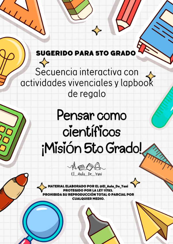 Producto - RECURSERO DIAGNÓSTICO: "Pensar como Científicos" (5to Grado)