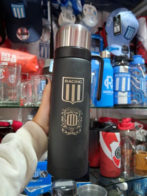 Producto - Termo con manija Racing negro