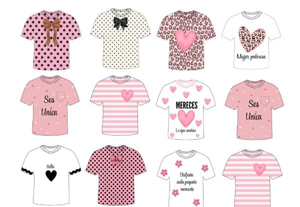 Producto - LAMINA COMESTIBLE REMERAS ROSA 1
