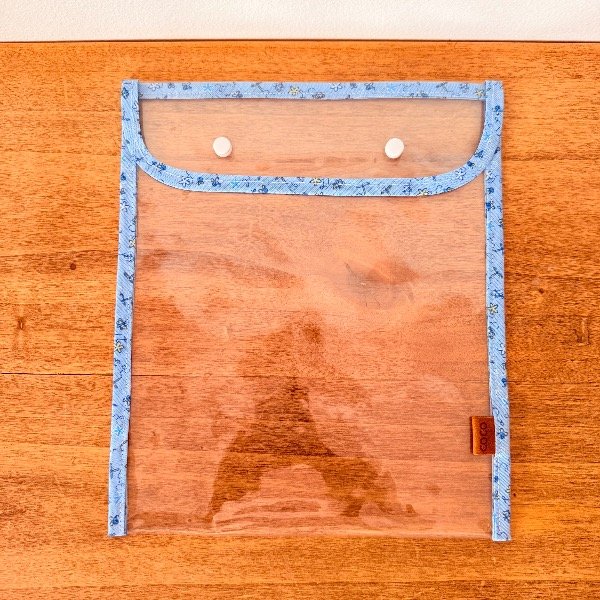 Producto - SOBRE CRISTAL para hojas de carpeta Nro 3 (Dibujos en celeste)