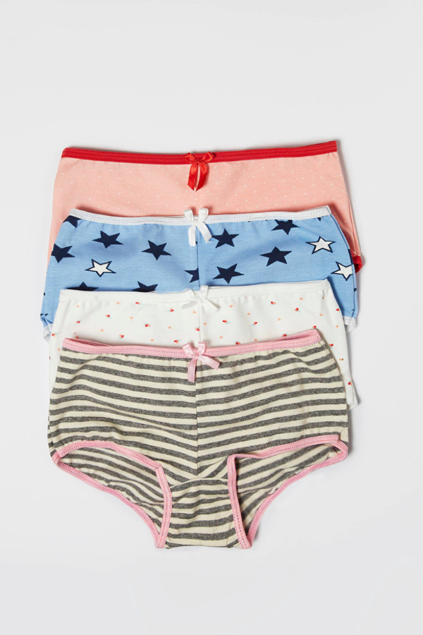 Producto - PACK X4 CULOTTES DE ALGODON PARA NENA Art. 12176 (Talle 4 a 10 años)