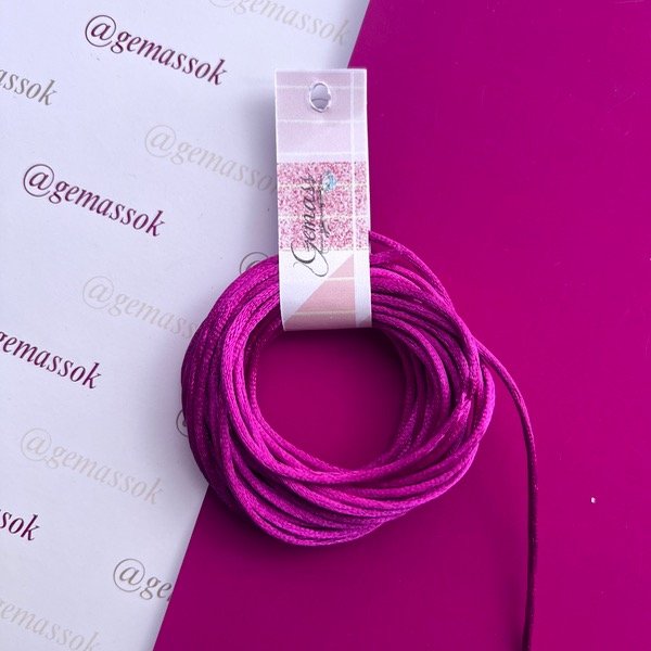 Producto - Cordón de seda Fuxia