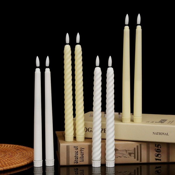 Producto - SET X2 VELA LED LARGA A PILA