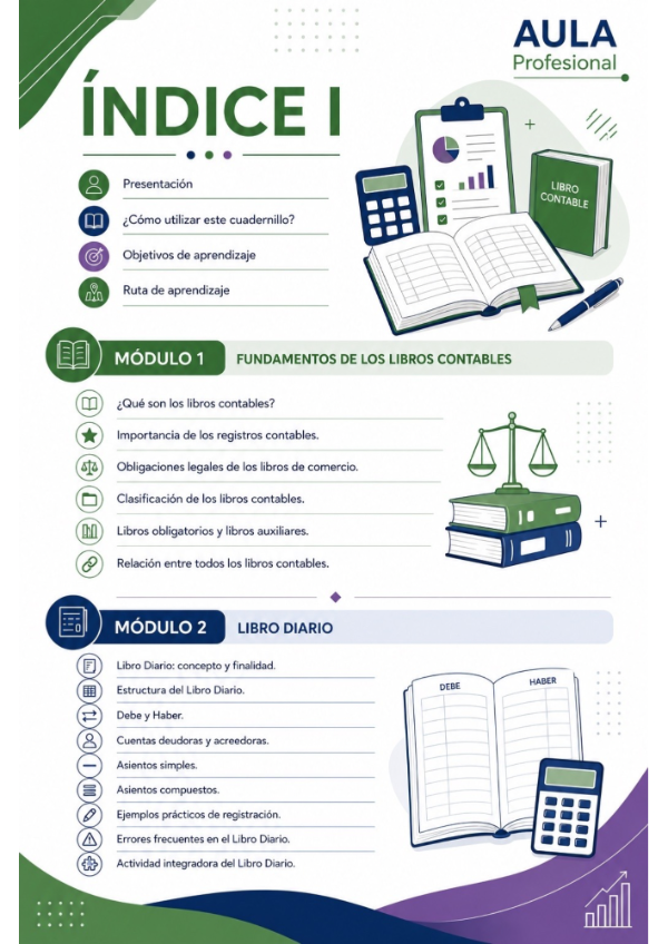 Producto - Cuadernillo de Actividades - Libros Contables - Edición 2026 - PDF Digital - 1