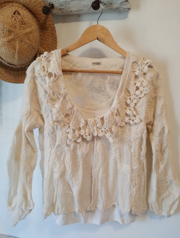 Producto - Saco Liviano PLENO Natural Crochet - 7