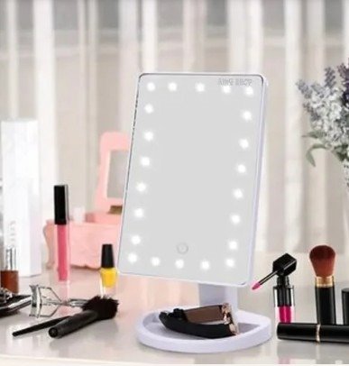 Producto - ESPEJO LED LUZ FRIA A PILA Y USB EM0885R