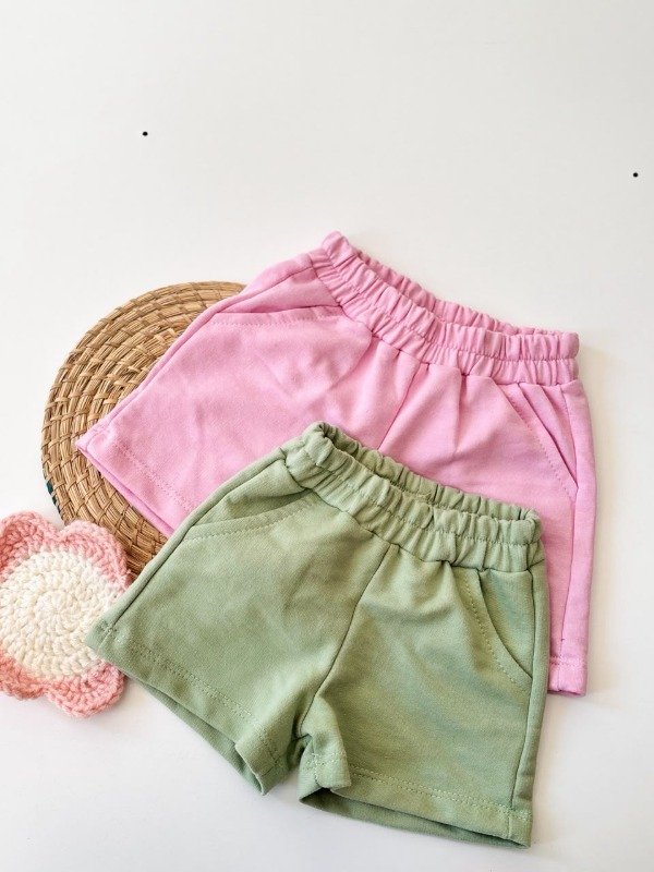 Producto - Short Liso de algodón con bolsillos - 3