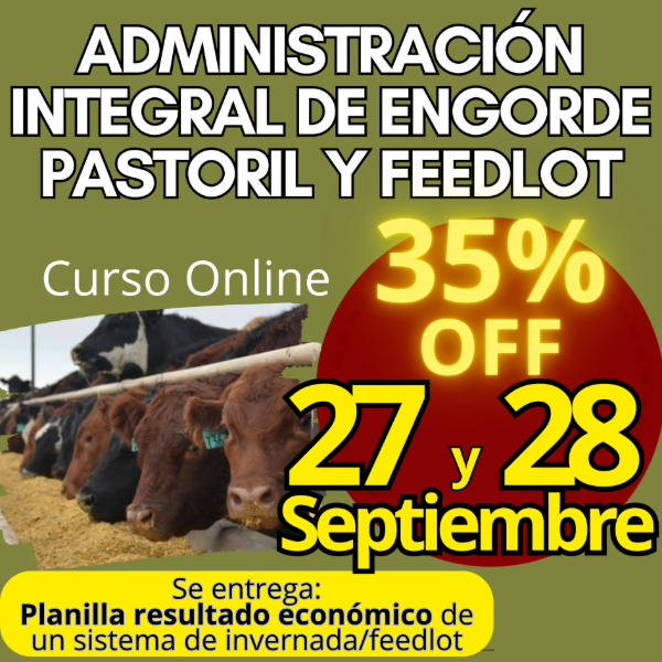 Producto - Curso Online: Administración Integral de Engorde Pastoril y Feedlot - 0