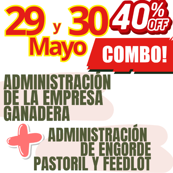 Producto - COMBO 2 CURSOS:     Gestión Ganadera  +  Engorde Pastoril y Feedlot