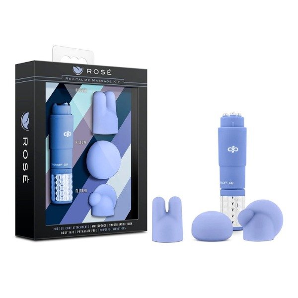 Producto - Vibrador estimulador con 3 cabezas intercambiables - 0